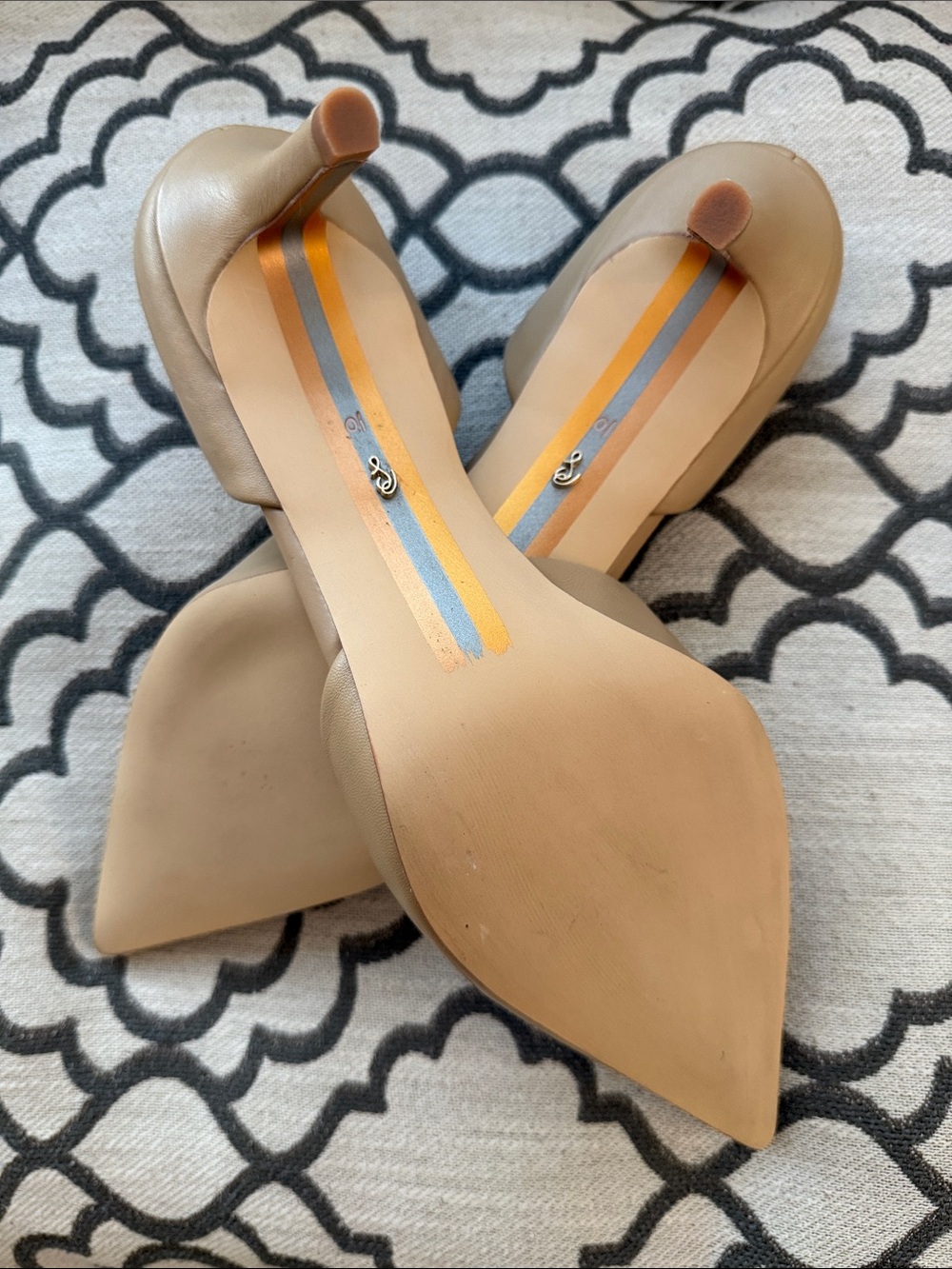Sam Edelman Nude Pointed D'Orsay Heels - Picture 3 of 5